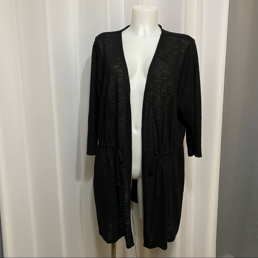Lane Bryant 3/4 Sleeve Cinch Waist Open Front Cardigan Size 18/20
